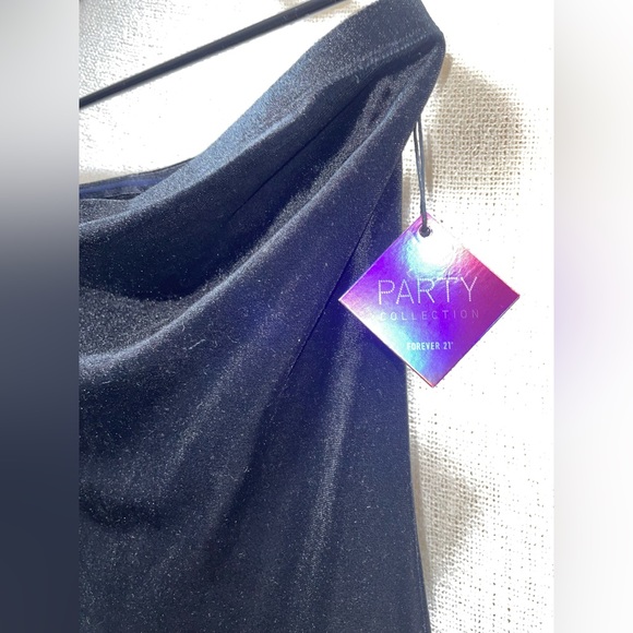 Velour Strapless Jumpsuit - Picture 10 of 12